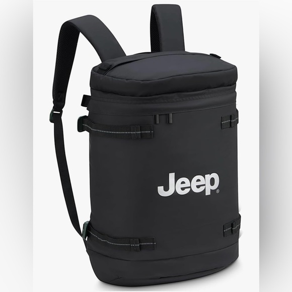 Jeep JS013C Cylindrical Travel Backpack Black 17